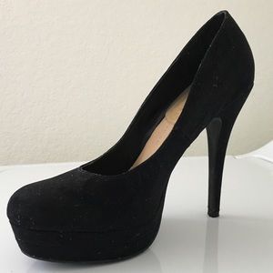 Suede Platform Heels